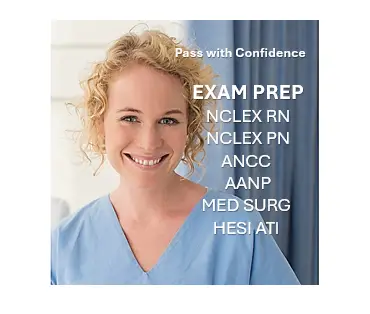 Exam Prep, NCLEX RN,
NCLEX PN,
AANP,
ANCC,
MED SURG,
HESI ati, QBANKPROACADEMY.COM